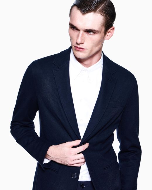 Giorgio Armani Blue Icon Single-Breasted Jacket for men