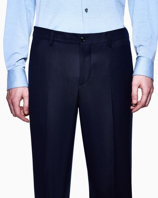 Giorgio Armani Blue Regular Fit Suits for men