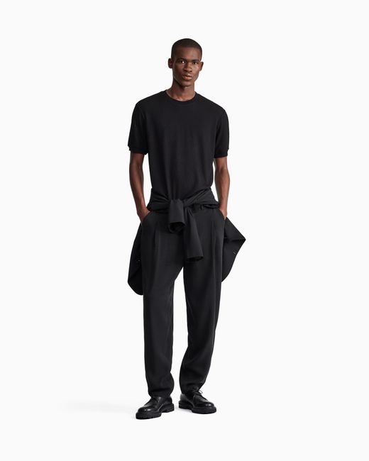 Giorgio Armani Black T-Shirt Regular Fit for men