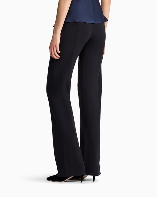 Giorgio Armani Blue Double Crepe Trousers
