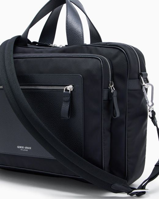 Briefcase di Giorgio Armani in Blue da Uomo