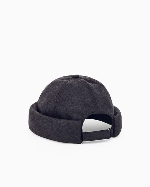 Giorgio Armani Blue Docker Hat for men