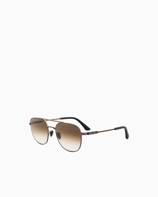 Giorgio Armani White Square Sunglasses for men