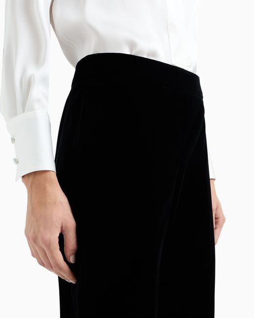 Giorgio Armani Black Cropped Trousers