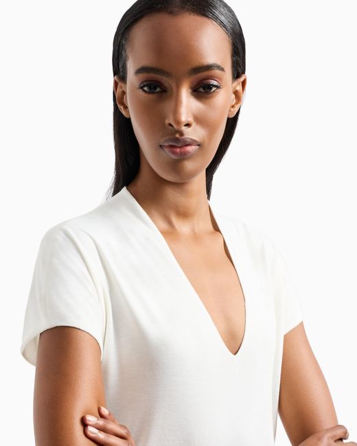 Giorgio Armani White Short Sleeve Top