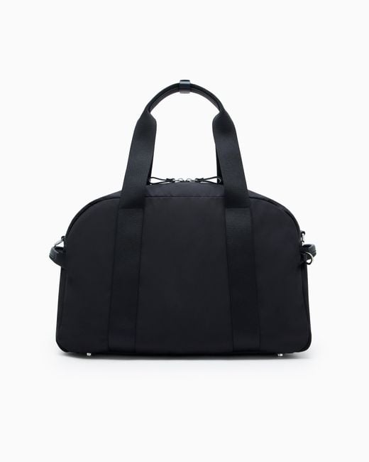 Giorgio Armani Black Foldable Duffel Bag for men