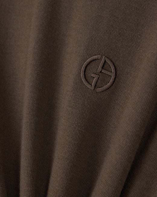 Giorgio Armani Brown Slim-Fit Sweater for men