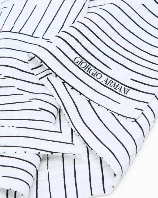 Foulard di Giorgio Armani in White da Uomo