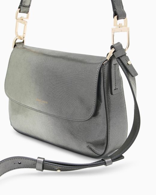 Giorgio Armani Gray La Prima Soft Small Bag