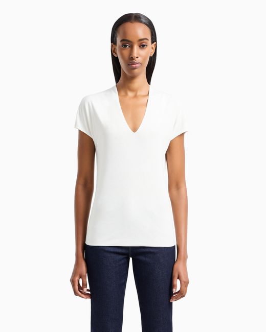 Giorgio Armani White Short Sleeve Top
