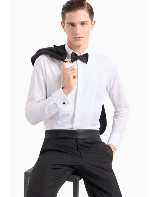 Giorgio Armani Black Single-breasted Soft Line Tuxedo In Virgin Wool for men