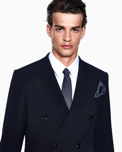 Giorgio Armani Blue Royal Line Double-Breasted Suit for men
