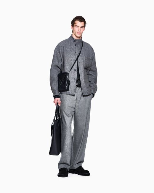 Giorgio Armani Blue Oversized Trousers for men