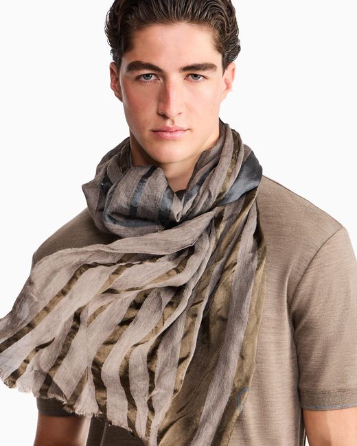 Giorgio Armani Brown Stole for men