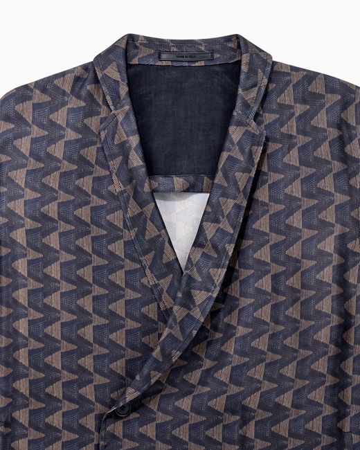 Giorgio Armani Blue Single-Breasted Jacket for men