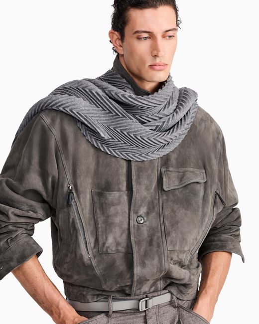 Giorgio Armani Blue Stole for men