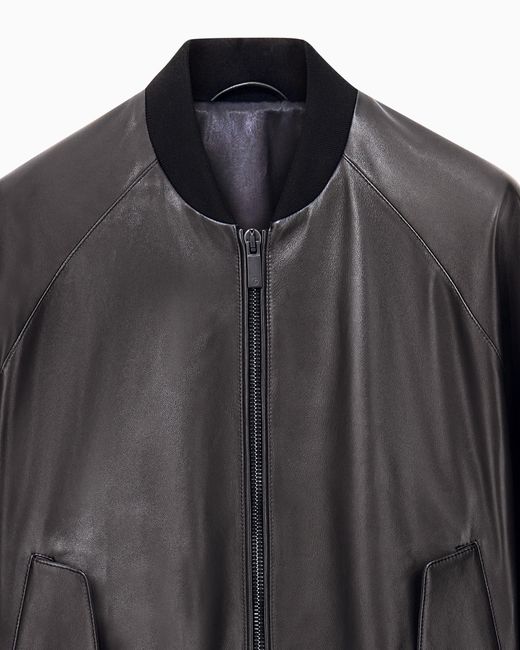 Giorgio Armani Gray Blouson Jacket Regular Fit for men