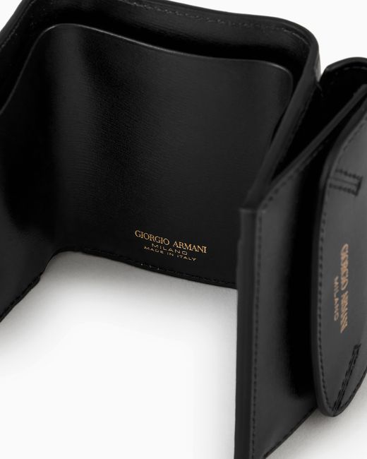 Giorgio Armani White Mini La Prima Trifold Wallet