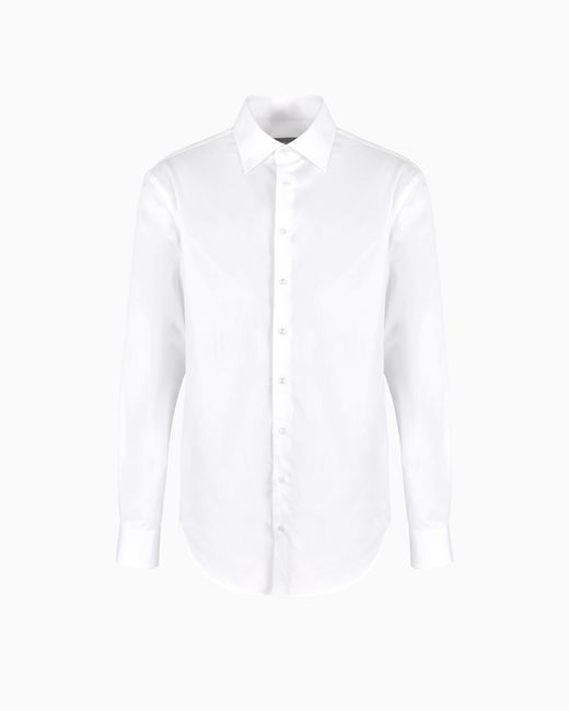 Camicia Classica di Giorgio Armani in White da Uomo