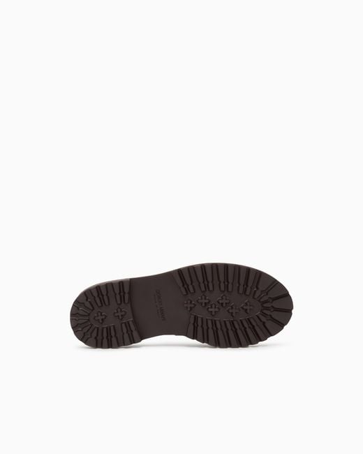 Giorgio Armani White Nappa Leather Loafers for men