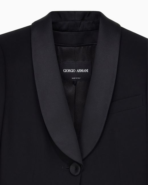Traje De Mujer En Crepé De Seda Pura Giorgio Armani de color Black