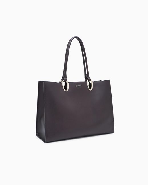 Giorgio Armani Blue Medium Shopper Bag