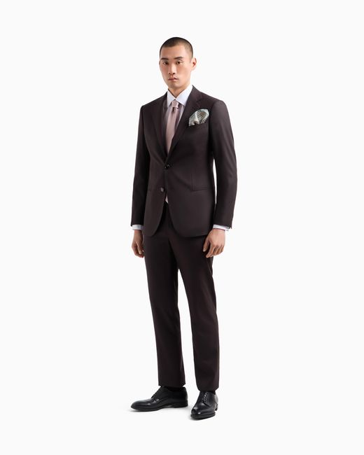 Giorgio Armani Black Single-Breasted Soho Line Suit for men