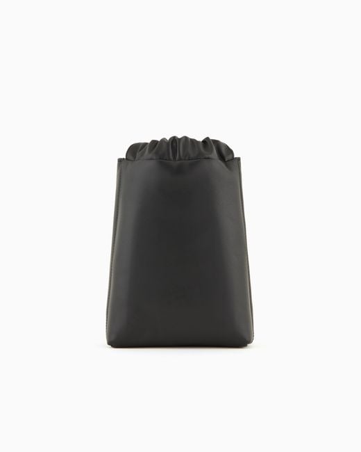 Giorgio Armani Black Small Pouch Bag for men