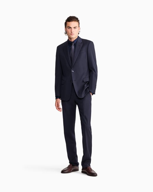 Giorgio Armani Blue Cotton Shirt for men