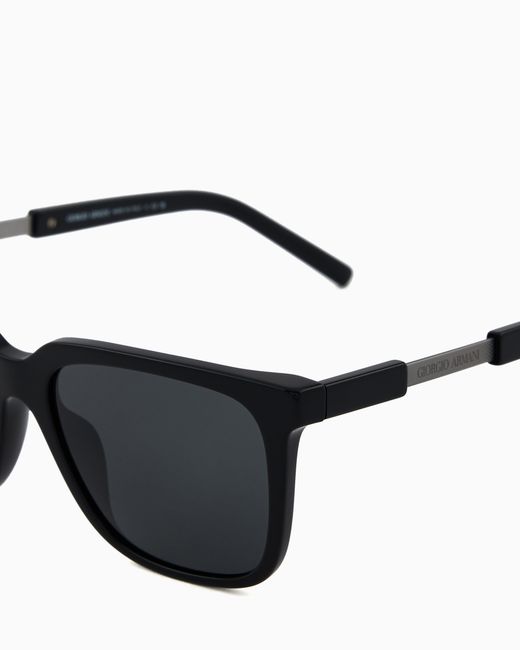 Giorgio Armani Black Pillow Sunglasses for men