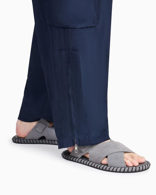 Giorgio Armani White Suede Sandals for men
