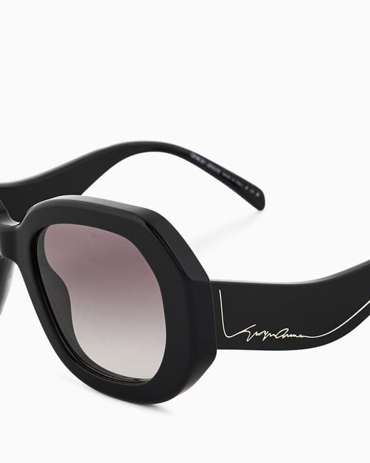 Giorgio Armani Black Oversized Sunglasses Giorgio Armani Oversized Sunglasses - Black | Editorialist main image 4