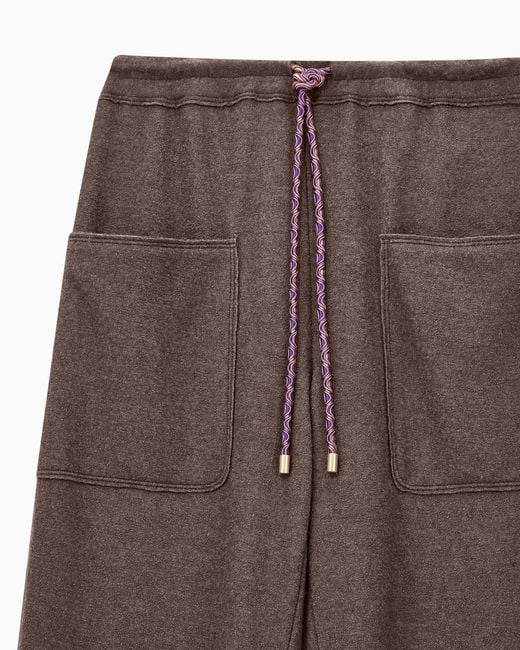 Giorgio Armani Brown Jogging Trousers With Patch Pockets