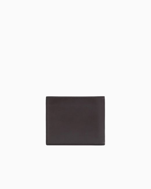 Giorgio Armani White Nappa-Leather Bifold Wallet for men