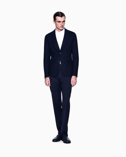 Giorgio Armani Blue Icon Single-Breasted Jacket for men