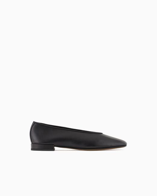 Giorgio Armani White X 10 Corso Como Calfskin Ballerinas