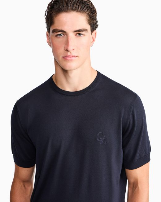 Giorgio Armani Blue Sweater Slim Fit for men