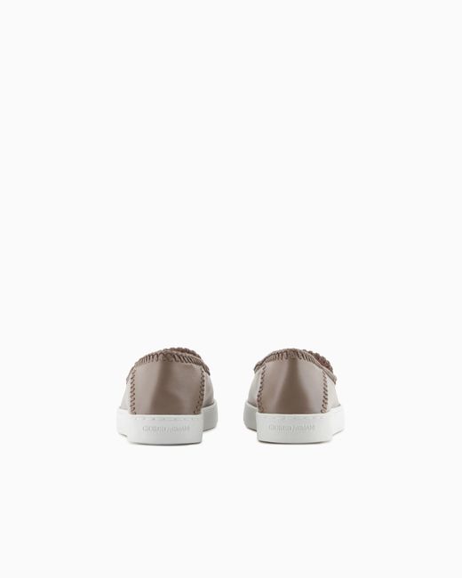 Giorgio Armani White Slip Shoe