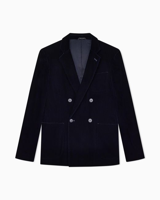 Giorgio Armani Black Double-Breasted Jacket for men