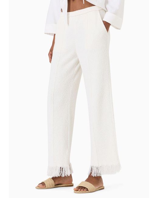 Pantalons Décontractés Giorgio Armani en coloris White