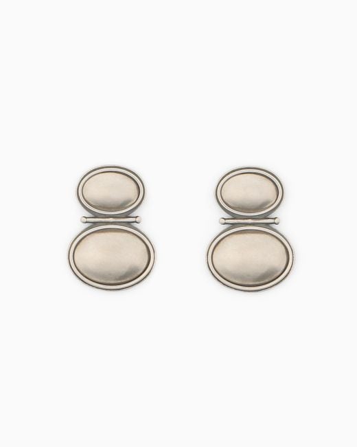 Giorgio Armani White Earrings