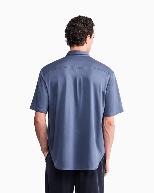Giorgio Armani Blue Shirt Oversized for men