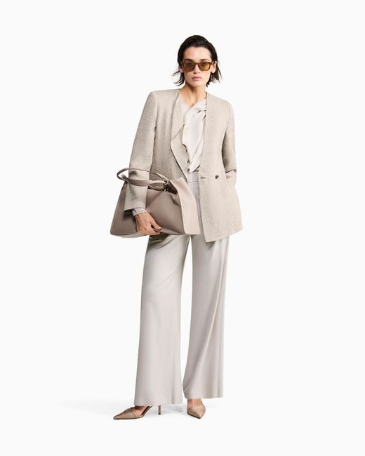 Giorgio Armani Gray Pure Wool Trousers