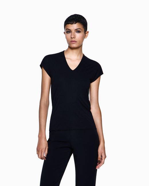 Giorgio Armani Black Short Sleeve Top