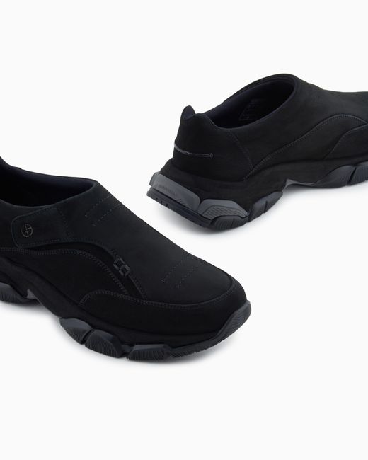 Giorgio Armani White Monkstrap Sneakers for men