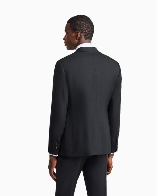 Giorgio Armani Black George Line Single-Breasted Jacket for men