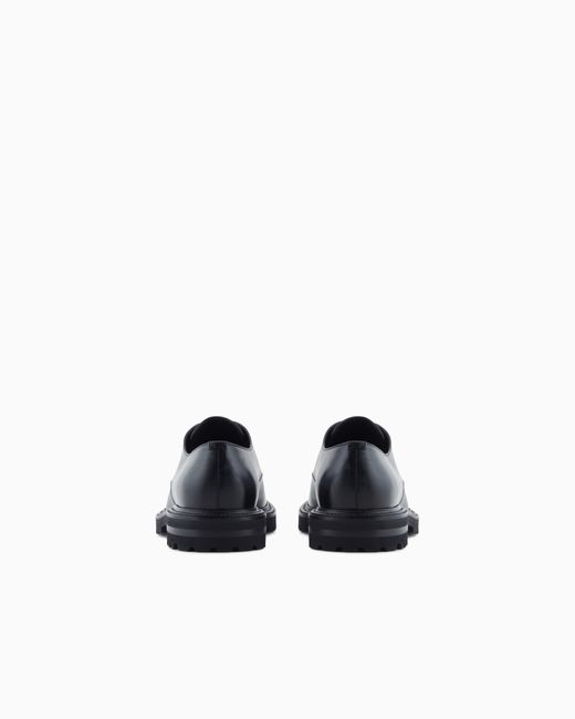 Giorgio Armani White Nappa Calfskin Derby Shoes for men