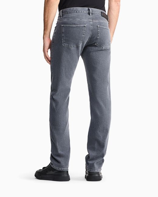 Giorgio Armani Blue Five-Pocket, Regular-Fit Trousers for men