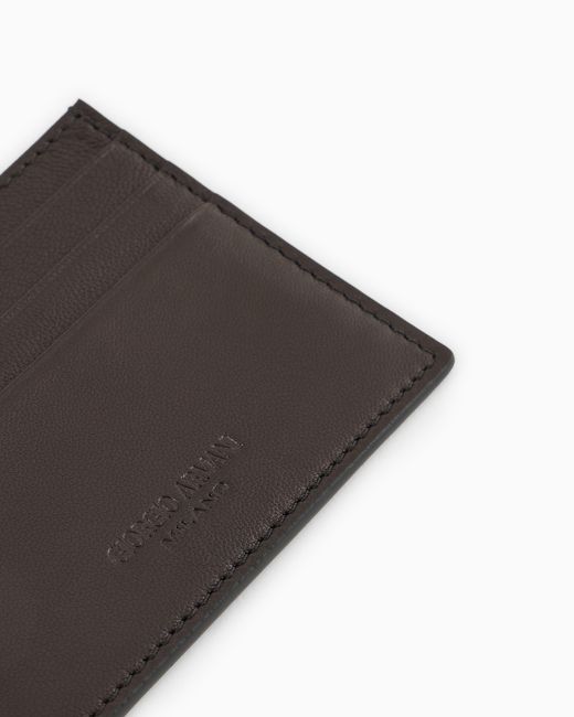 Giorgio Armani White Credit Card Holder for men