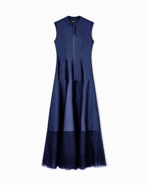 Giorgio Armani Blue Long Dress